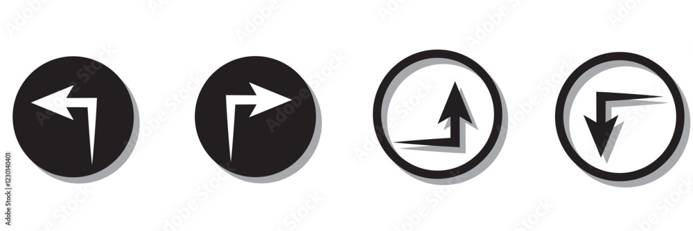 Up and down arrows icon vector on white background. red and green up down arrows. Up and down arrows icon vector on white background. red and green up down arrows.