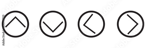 Simple up and down arrows. Upward, downward arrows in green and red isolated on white background, set of two. Flat style eps 10 vector illustration.