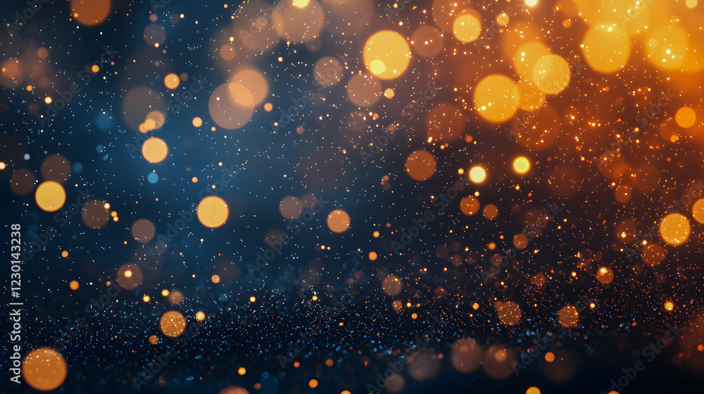 Soft Glowing Bokeh Lights in Dark Background for Abstract Design Soft Glowing Bokeh Lights in Dark Background for Abstract Design