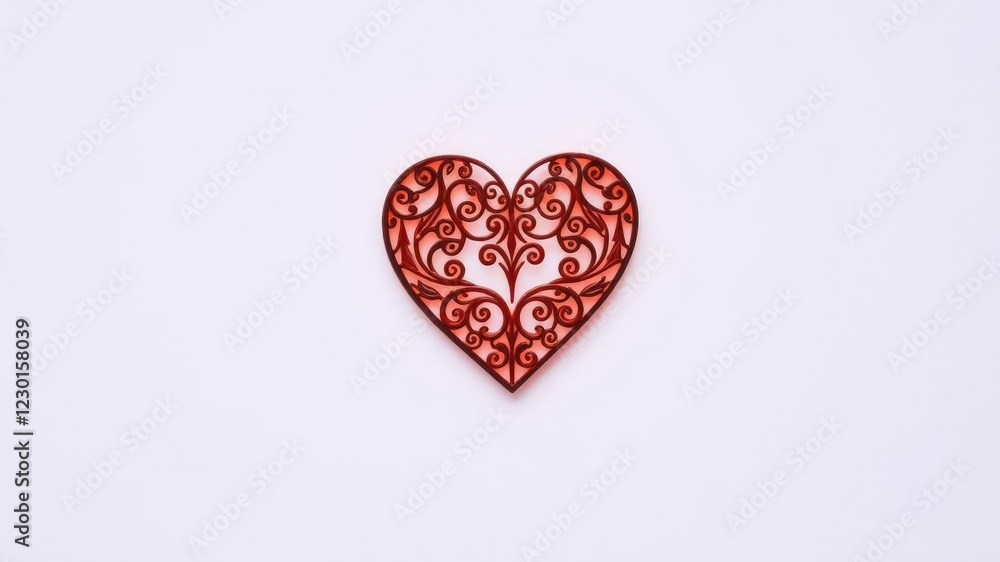 Small heart shape with intricate details and subtle lighting, abstract, heart Small heart shape with intricate details and subtle lighting, abstract, heart