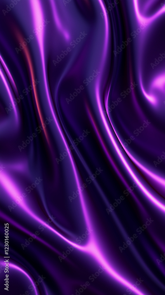 Obraz premium Luxurious purple liquid metal with silky texture and elegant flow