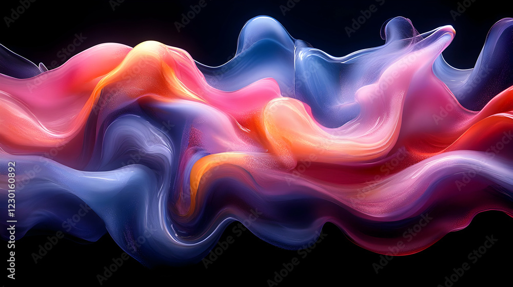 Abstract Colorful Fluid Wave Background Abstract Colorful Fluid Wave Background