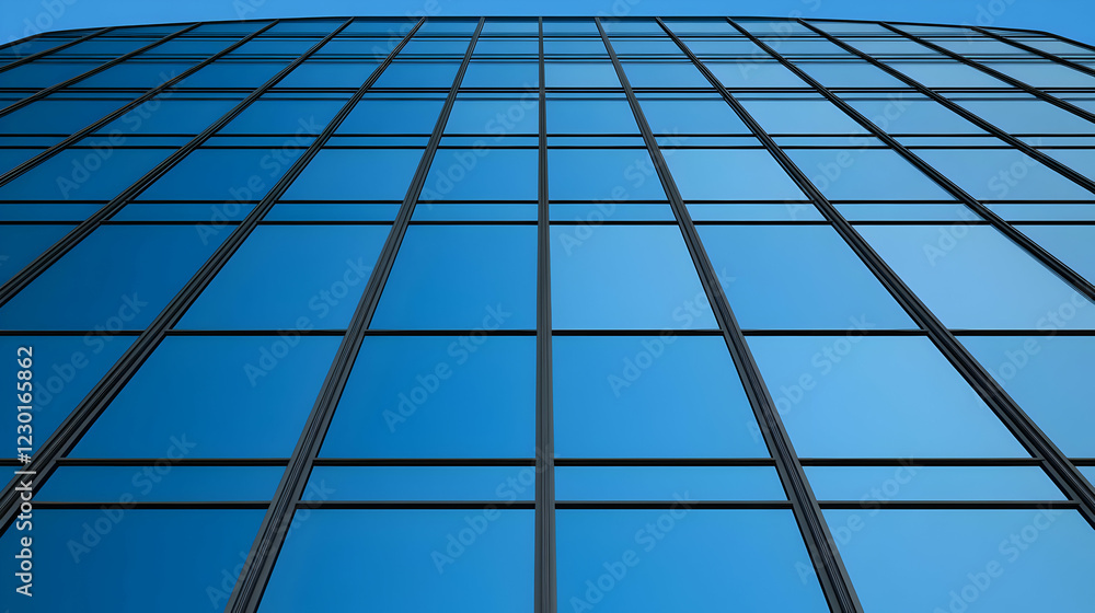 Modern glass skyscraper, city view (1) Modern glass skyscraper, city view (1)