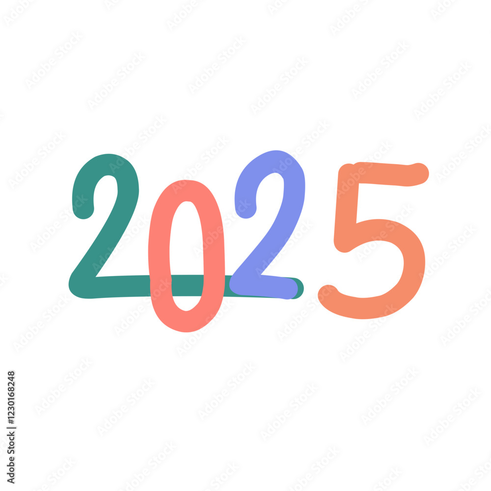 Big set of colorful 2025 Big set of colorful 2025