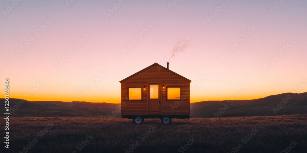 Sunset Retreat Eco-Friendly Tiny House with Wooden Aesthetic on Mobile Wheels - Adventure Tourism and Outdoor Recreation Hub for Modern Nomads Sunset Retreat Eco-Friendly Tiny House with Wooden Aesthetic on Mobile Wheels - Adventure Tourism and Outdoor Recreation Hub for Modern Nomads
