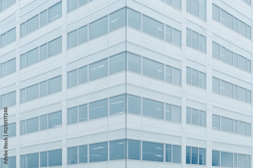 Modern office building corner Modern office building corner