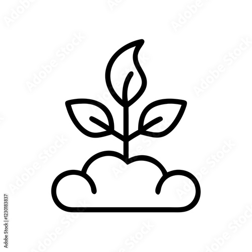 gardening plant icon design