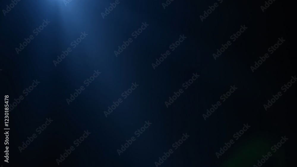 Fototapeta premium Abstract Blue Light Beam on Black Background - Dramatic Lighting Effect