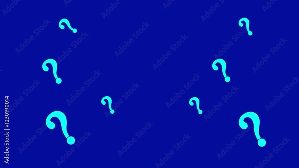Pop up animation of the question mark icon. Pop up animation of the question mark icon.