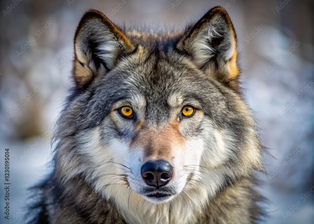 Gray Wolf Closeup, Omega Park, Montebello, Quebec, Canada - Wildlife Macro Photography Gray Wolf Closeup, Omega Park, Montebello, Quebec, Canada - Wildlife Macro Photography