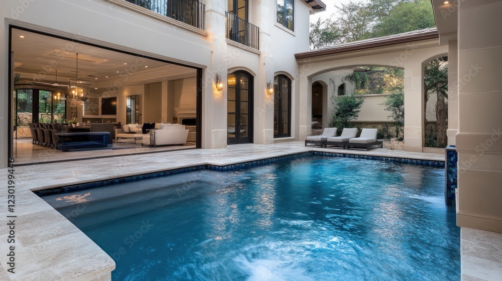 custom made wallpaper toronto digitalLuxury Villa with Outdoor Swimming Pool and Indoor Living Space