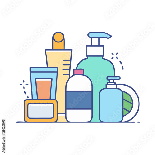 toiletries icon, toiletries vector illustration-simple illustration of toiletries, perfect for toiletries logos and icons