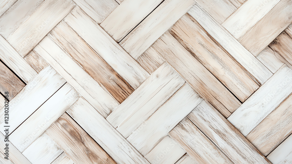 A classic wooden floor panel with herringbone patterns set on a clean white surface top view showcasing timeless design advanced tone monochromatic color scheme A classic wooden floor panel with herringbone patterns set on a clean white surface top view showcasing timeless design advanced tone monochromatic color scheme