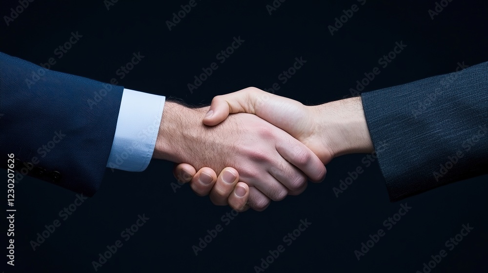 Business agreement handshake professional setting image dark background close-up trust and collaboration Business agreement handshake professional setting image dark background close-up trust and collaboration