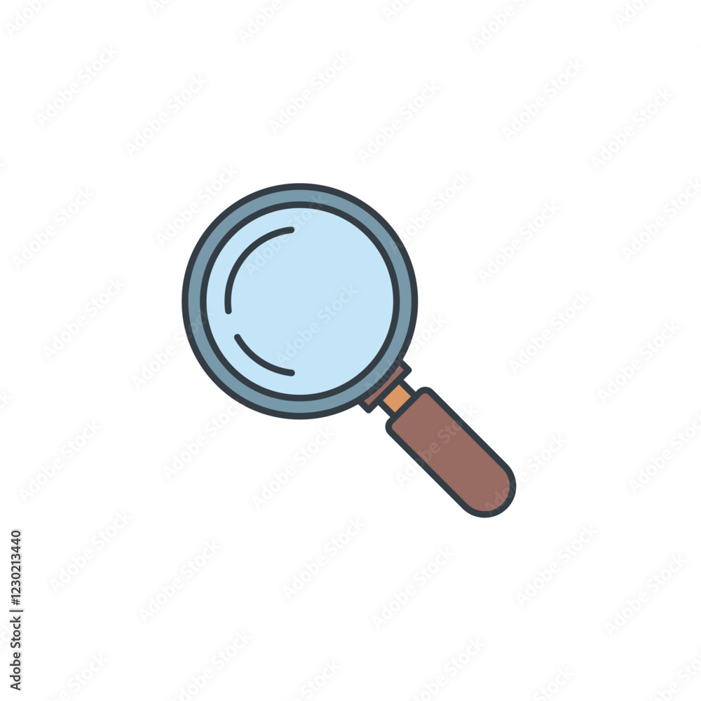 Magnifying Glass icon symbol vector illustration isolated on white background Magnifying Glass icon symbol vector illustration isolated on white background
