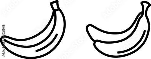 "Banana Icon Representing Freshness and Nutrition"