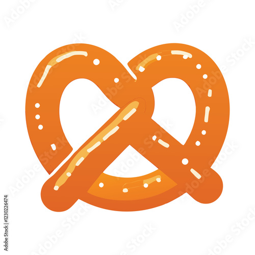 Delicious Orange Pretzel Sweet Treat Bakery Food