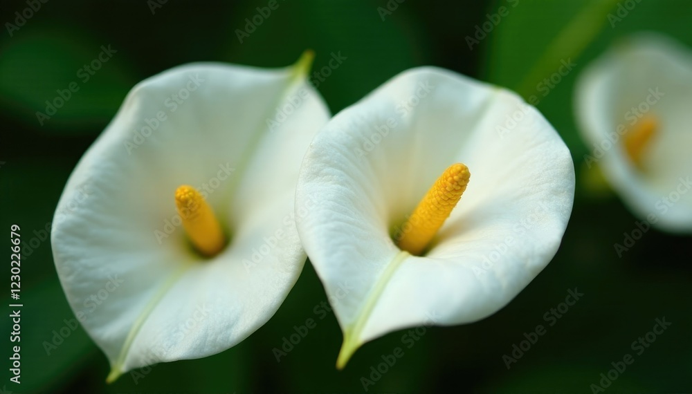 Anthurium white flowers with intricate details, closeup, , nature Anthurium white flowers with intricate details, closeup, , nature