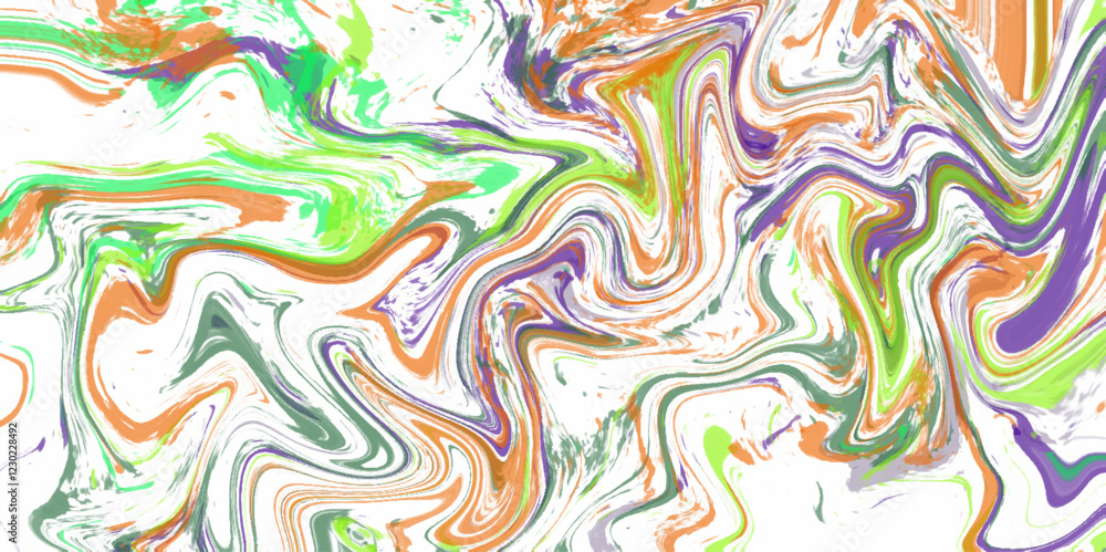 Obraz premium abstract vector pattern line design background, Geometric pattern with wavy stripes, Hand-drawn summer illustration. Fluid art. Spring watercolor backdrop. 