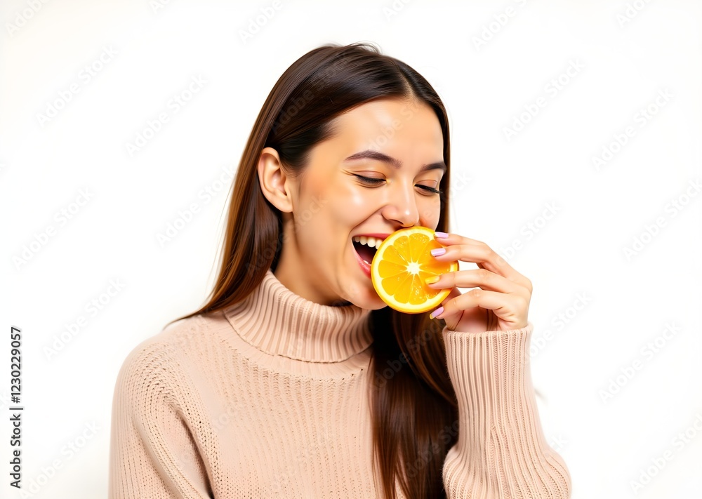Beautiful young woman holding juicy oranges. Healthy eating concept. Diet. Isolated over white. Beautiful young woman holding juicy oranges. Healthy eating concept. Diet. Isolated over white.