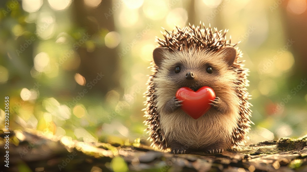 Hedgehog with Heart: Straightforward and emphasizes the central element. Hedgehog with Heart: Straightforward and emphasizes the central element.