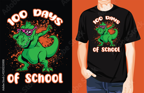 Trex dabbing t-shirt design unique idea
