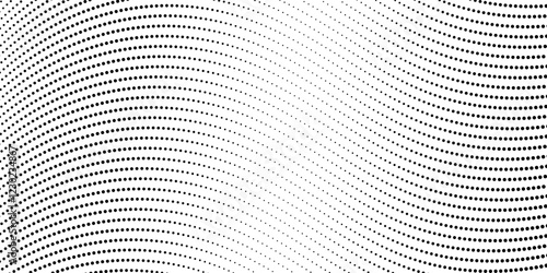 Black on white abstract dotted halftone background. seamless Polka dot