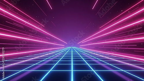 Abstract neon light background