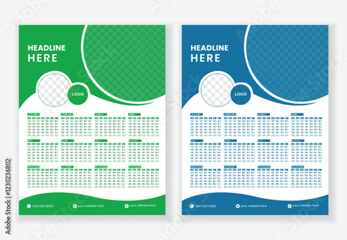 new year calendar design