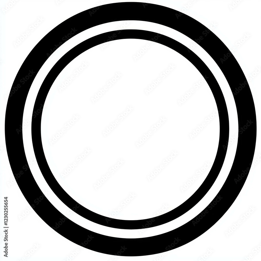Minimalist monochrome circular pattern with concentric circles Minimalist monochrome circular pattern with concentric circles