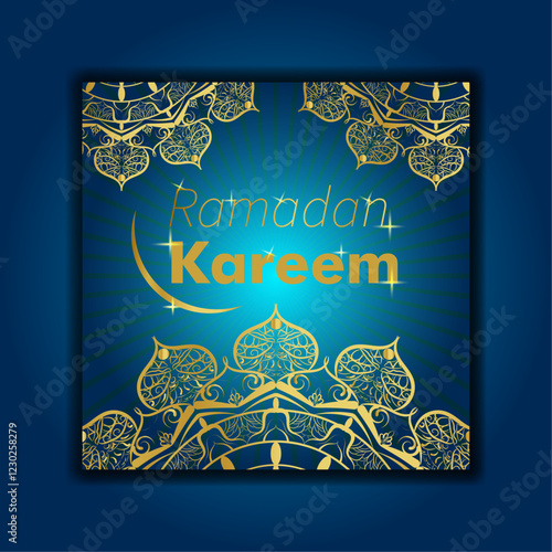 Ramadan kareem social media post design