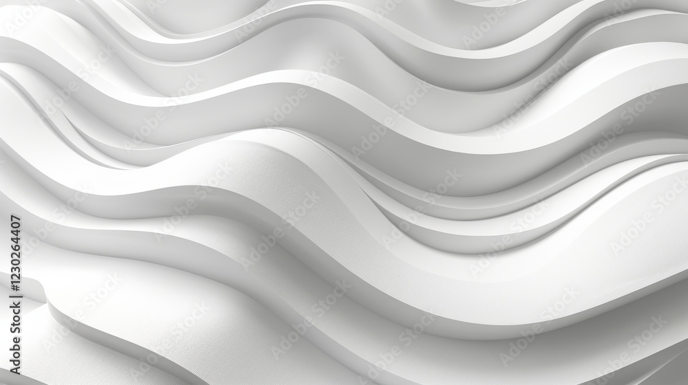 Smooth white abstract background featuring intricate wavy patterns and textures. This design evokes sense of calm and elegance Smooth white abstract background featuring intricate wavy patterns and textures. This design evokes sense of calm and elegance