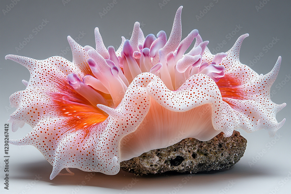 Magnificent Sea Anemone Displays Vibrant Colors and Texture Magnificent Sea Anemone Displays Vibrant Colors and Texture