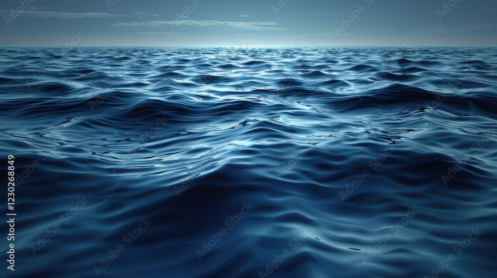 tranquil ocean background with clear blue water and gentle waves tranquil ocean background with clear blue water and gentle waves