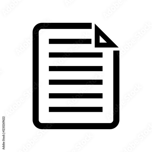 document icon vector template illustration design