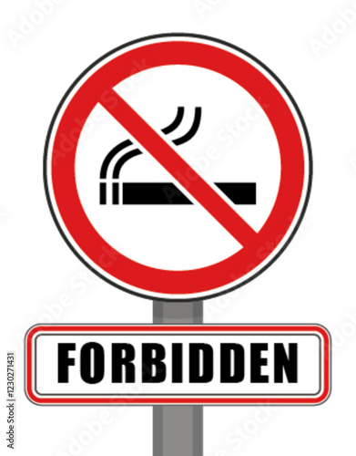 Free Download Prohibited sign red circle cigarette smoker smoking - GFXLoad