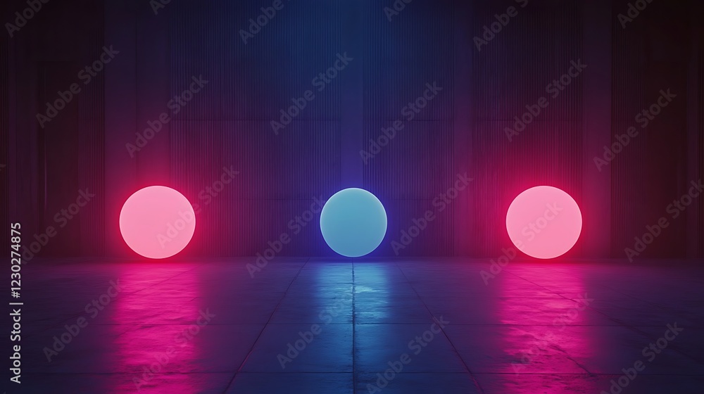 Futuristic Neon Glow with Digital Gradient Futuristic Neon Glow with Digital Gradient