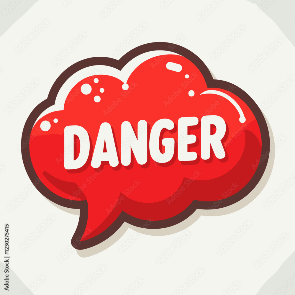 Red speech bubble with Red speech bubble with