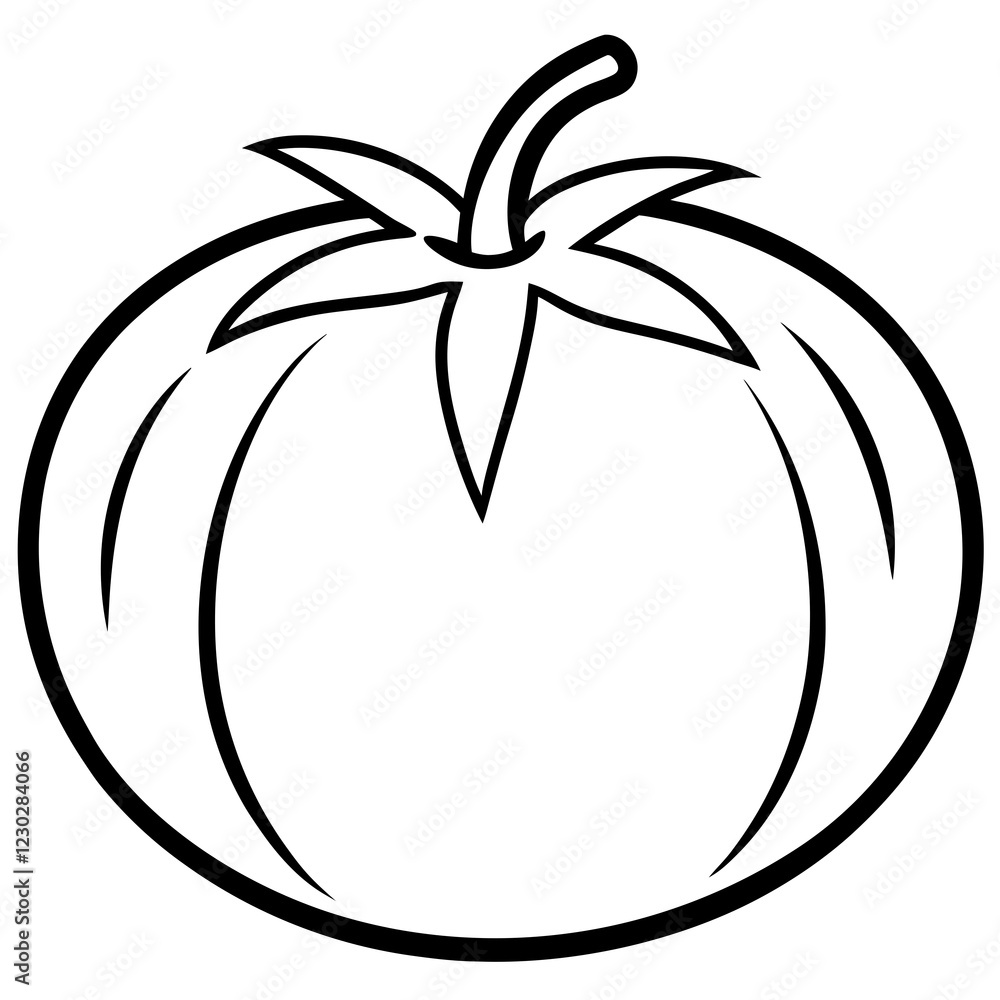 Tomato Line Art for Print Design Tomato Line Art for Print Design