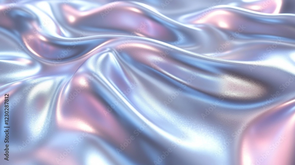 Fototapeta premium Abstract Iridescent Fabric Texture with Pastel Colors