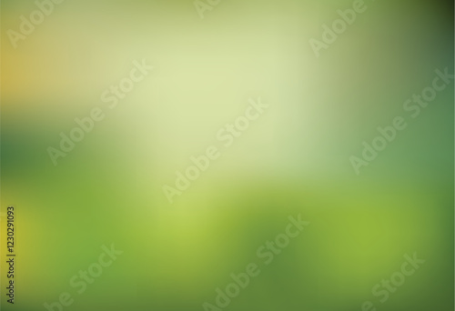 Green Abstract Blurred Bright Background