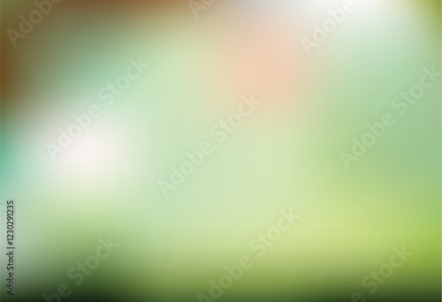 Abstract Green Blurred Background