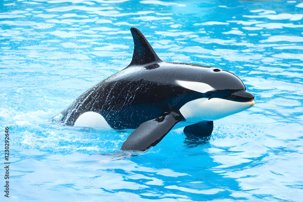 Fototapeta premium Orca or killer Whale Swimming underwater