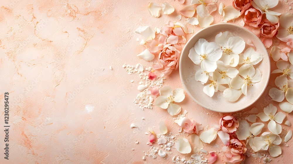 A soft and romantic floral background featuring a close up view of delicate pink roses and petals The image has a dreamy serene and feminine aesthetic perfect for use in various design A soft and romantic floral background featuring a close up view of delicate pink roses and petals The image has a dreamy serene and feminine aesthetic perfect for use in various design