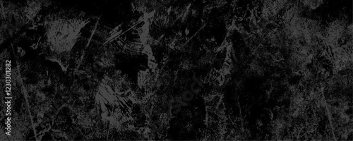 Blank black grunge cement wall concrete texture background. Abstract destressed scratched gray dirty concrete background wall grunge cement textured design. Dark cement walls have a polished Pattern. 