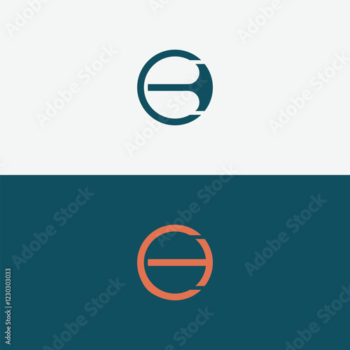 Photos letter ct circle logo icon vector image, circle leteer CT , TC logo design templ
