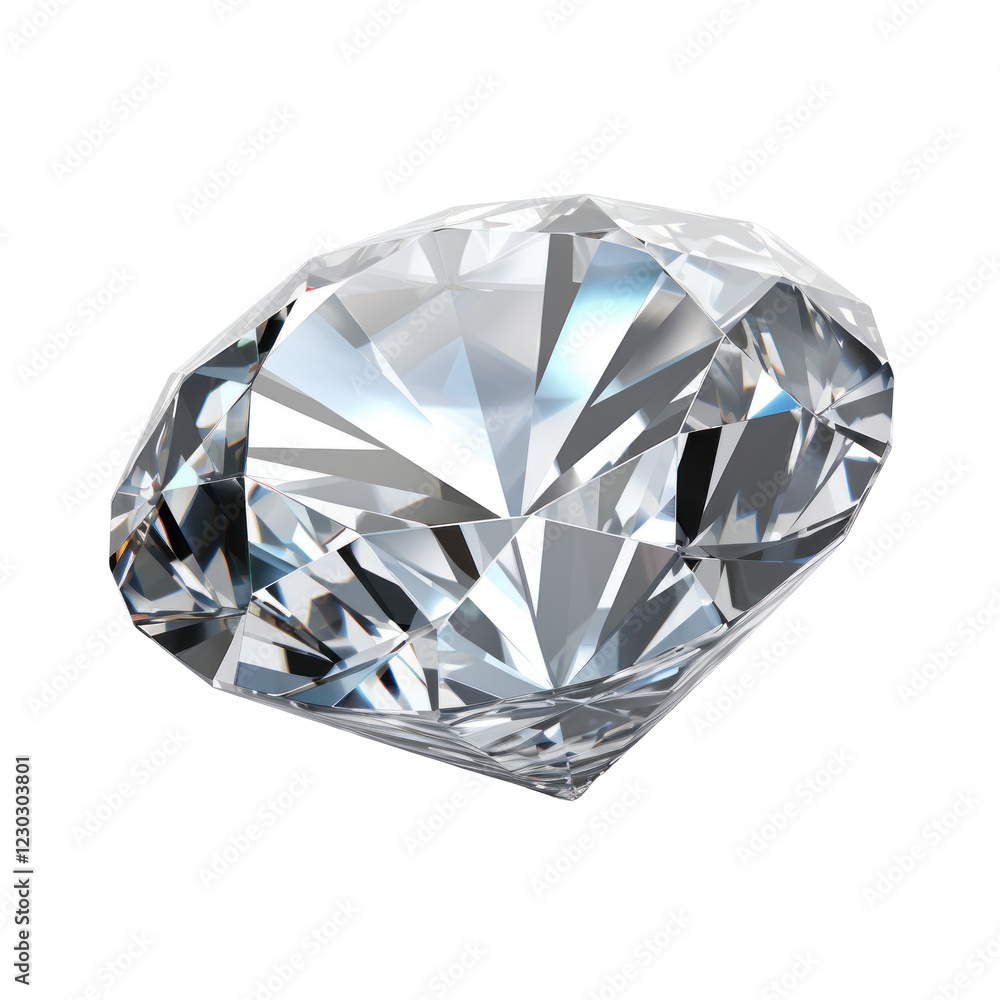 Loose diamond Isolated on a white background Loose diamond Isolated on a white background