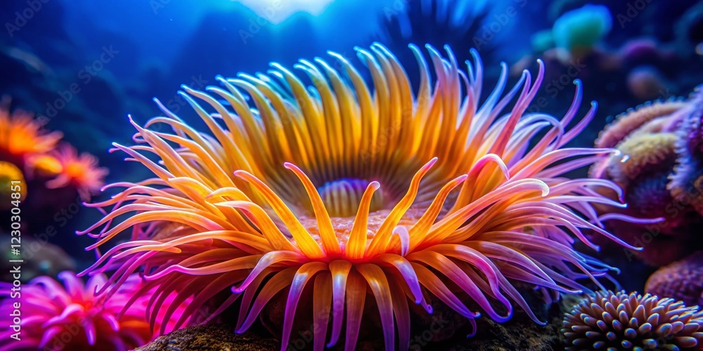 Mesmerizing Sea Anemone Slow Motion Underwater Macro Photography Mesmerizing Sea Anemone Slow Motion Underwater Macro Photography