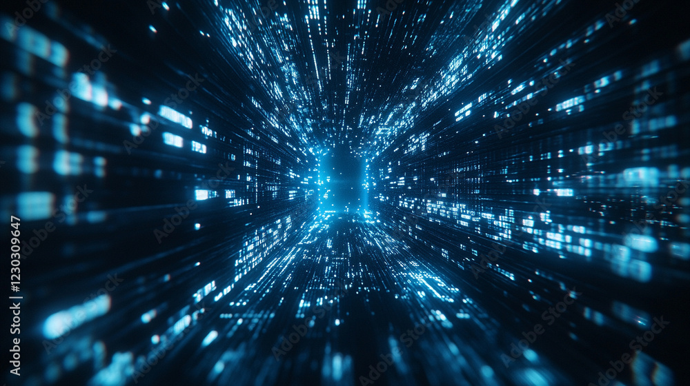 Digital data storage concept with glowing server and binary code minimalistic design bright tone modern technology with blurred background and empty caption space
Digital data storage concept with glowing server and binary code minimalistic design bright tone modern technology with blurred background and empty caption space