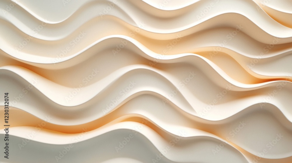 Soft Beige Wavy Cream Texture Background Soft Beige Wavy Cream Texture Background